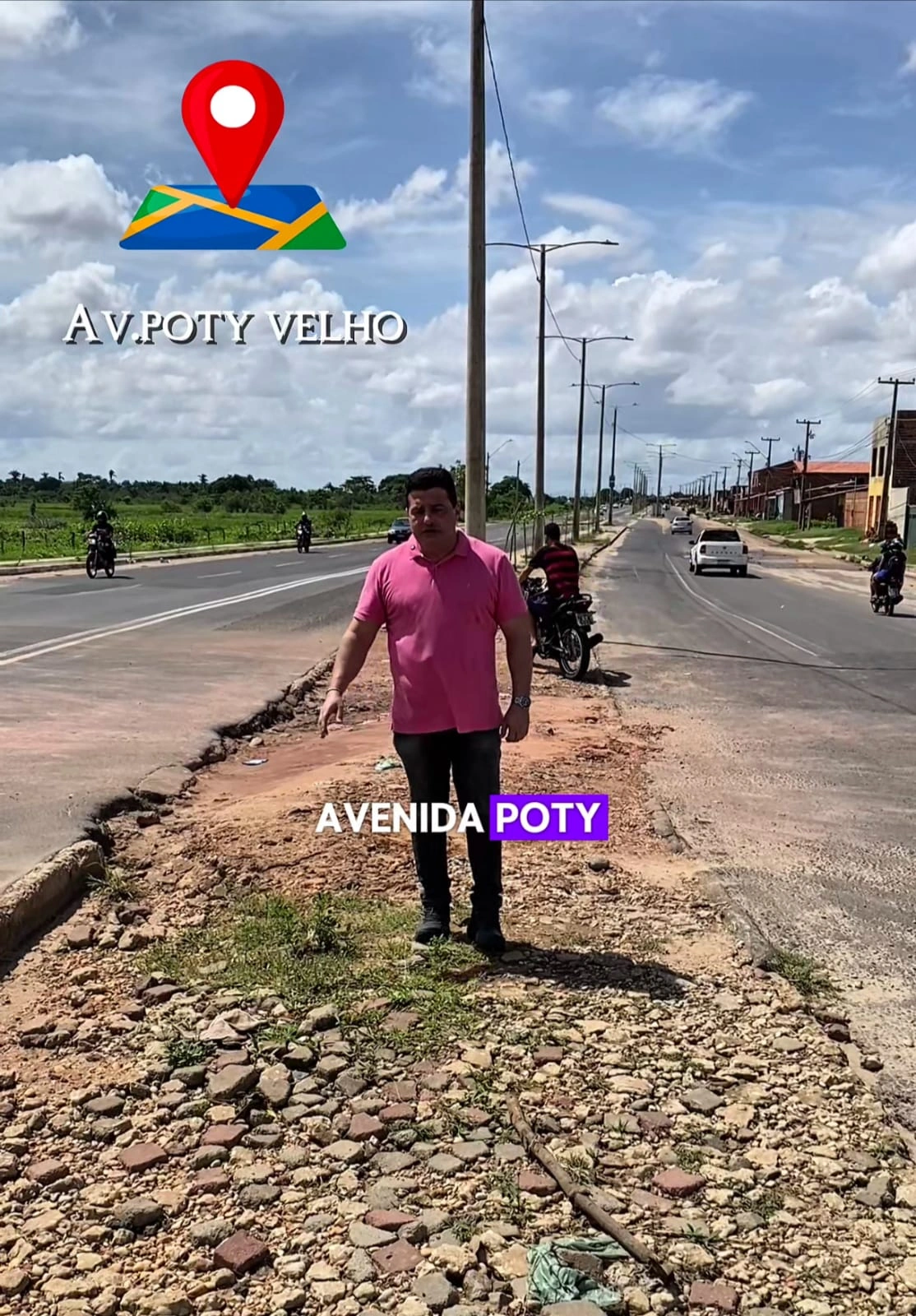 Cruzamento informal da Avenida Poty