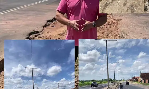 Cruzamento improvisado vira regra na Avenida Poty