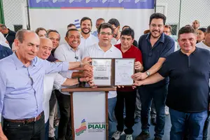 Em Amarante, Rafael Fonteles inaugura escola e autoriza mais de R$ 10 milhões em obras (Foto: João Albert)