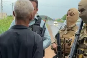 Foragido preso em Altos (Foto: SSP-PI)