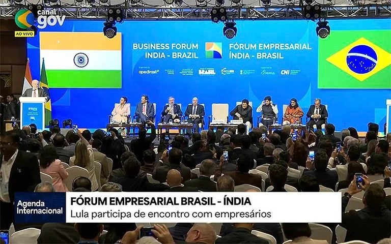 Fórum Empresarial Brasil-Índia impulsiona compromisso de expansão de negócios e inovação e Lula participa do encerramento do evento