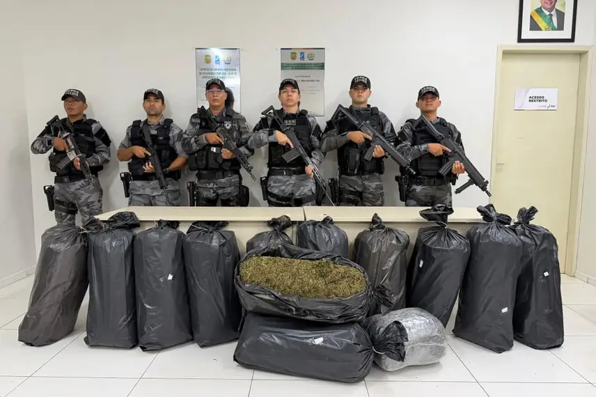 Motorista é preso transportando 121 kg de maconha