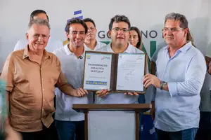 Rafael Fonteles autoriza mais de R$ 7,6 milhões para obras de pavimentação em Demerval Lobão (Foto: Gabriel Paulino)