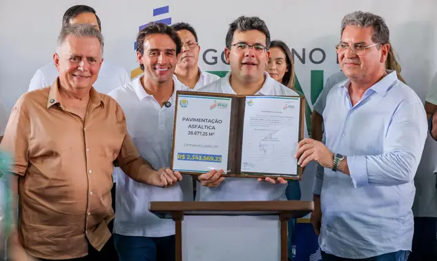 Rafael Fonteles libera R$ 7,6 milhões para pavimentação em Demerval Lobão
