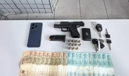 Crime tenta a sorte, mas encontra a polícia no caminho em Altos