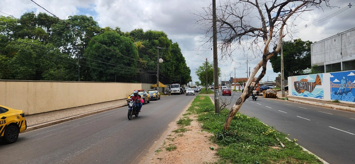 Viaturas da STRANS de mais em um mesmo local dando apoio a uma blitz
