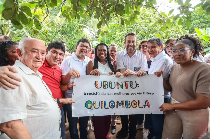 Aniversário de Wellington Dias reúne Boulos e Rafael Fonteles em quilombo