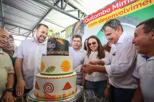 Aniversário de Wellington Dias reúne Boulos e Rafael Fonteles em quilombo (Foto: Roberta Aline/MDS)