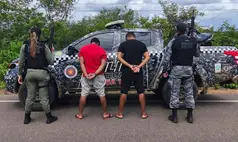 Dupla é presa por tráfico na PI-140 após perseguição policial