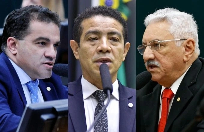 Josimar Maranhãozinho (PL-MA), Pastor Gil (PL-MA) e o suplente Bosco Costa (PL-SE)