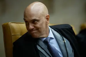 O ministro Alexandre de Moraes em sessão plenária no STF (Foto: Pedro Ladeira)