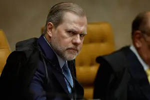 O ministro Dias Toffoli durante sessão no STF (Foto: Pedro Ladeira)