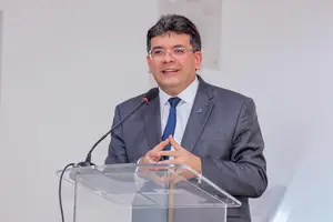 Rafael Fonteles no TCE em evento do TCU (Foto: Gabriel Paulino)