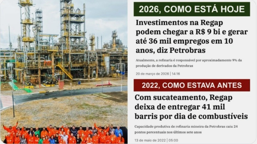 Regap em 2022 x 2026