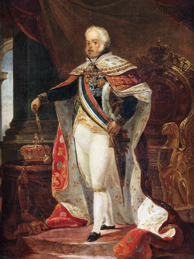 Retrato de dom João 6º, por Jean-Baptiste Debret (1817)