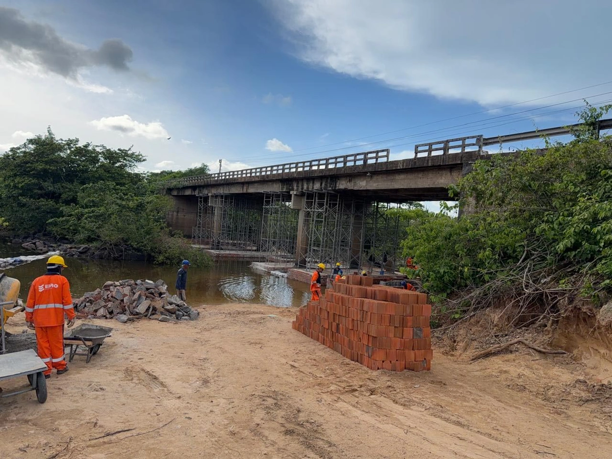 Situação de emergência em sete pontes nas BRs 222 e 403, no Norte do estado