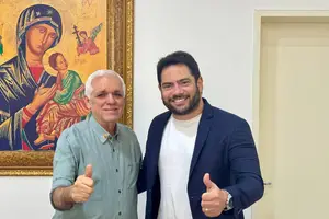 Vice-governador Themistocles Filho e Dr. Ribamar Bandeira (Foto: Revista40graus)