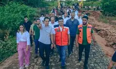 Governador Rafael Fontele visita Coronel José Dias para avaliar danos causados pelas chuvas