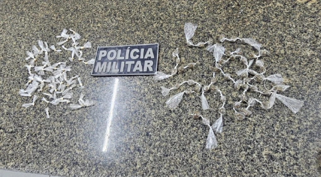 A Polícia Militar do Piauí apreendeu porções de drogas na tarde deste sábado (11) durante uma ação do serviço de inteligência no bairro Sabiazal, em Parnaíba