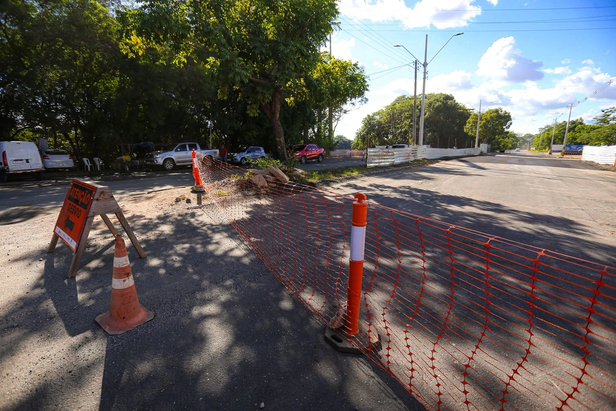 Avenida Maranhão no trecho interditado