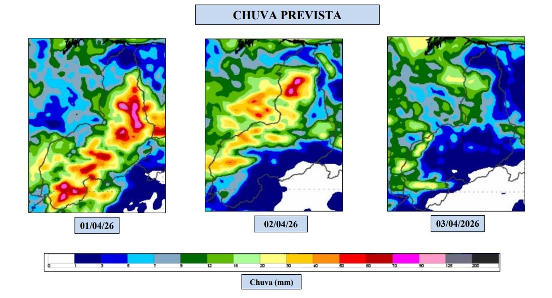 Chuva prevista para semana santa INMET