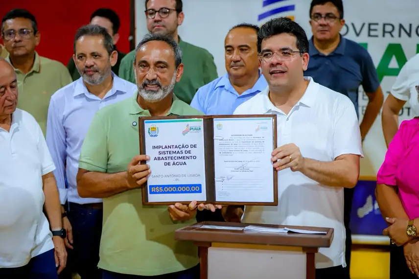 Em São Luís do Piauí e Santo Antônio de Lisboa, Rafael Fonteles entrega obras e anuncia mais de R$ 12,8 milhões em novos investimentos
