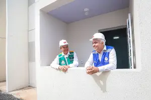 Entrega de mais de 170 moradias e novos contratos de construção pelo Minha Casa Minha Vida (Wellington Dias e Ministro das Cidades) (Foto: Reprodução)