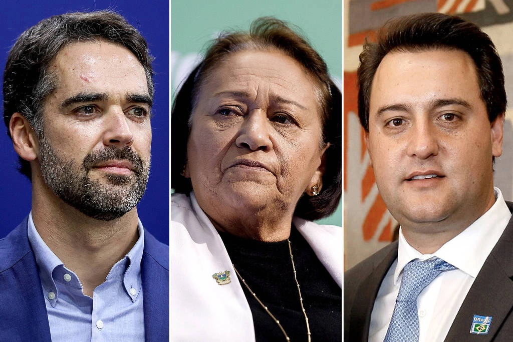 Governadores Eduardo Leite (PSD-RS), Fátima Bezerra (PT) e Ratinho Júnior (PSD) permanecem no cargo e não vão disputar eleições em outubro
