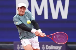 João Fonseca no ATP 500 de Munique (Foto: Imagem de Reprodução)