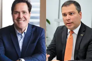 O advogado Daniel Monteiro e o ex-presidente do BRB Paulo Henrique Costa (Foto: Reprodução | Divulgação e Lúcio Bernardo Jr/Agência Brasília)