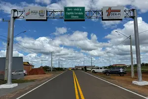 PI-465 é restaurada e deve impulsionar produção de níquel no Sul do Piauí (Foto: DER-PI)