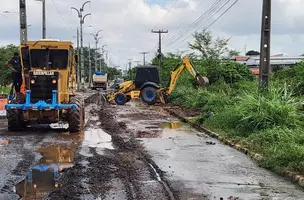 Reparo da Avenida Henry Wall zona sul de Teresina (Foto: Revista40graus)
