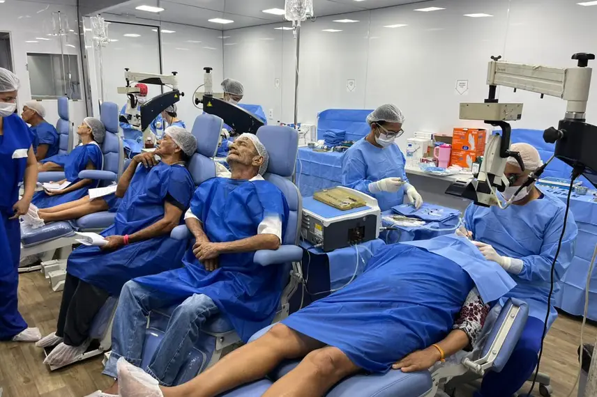 Sesapi prevê mais de 7 mil cirurgias de catarata e beneficiados comemoraram melhoria da qualidade de vida