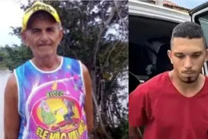 Um homem conhecido como 'Ratinho' foi preso suspeito de envolvimento na morte do cronista, radialista e produtor cultural Jocy Astor, de 76 anos, em Floriano (Foto: Reprodução)