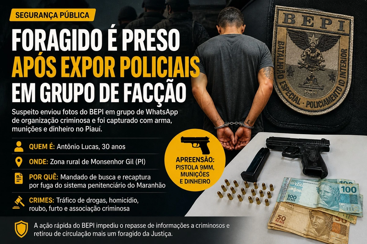 Antônio Lucas preso pelo BEPI