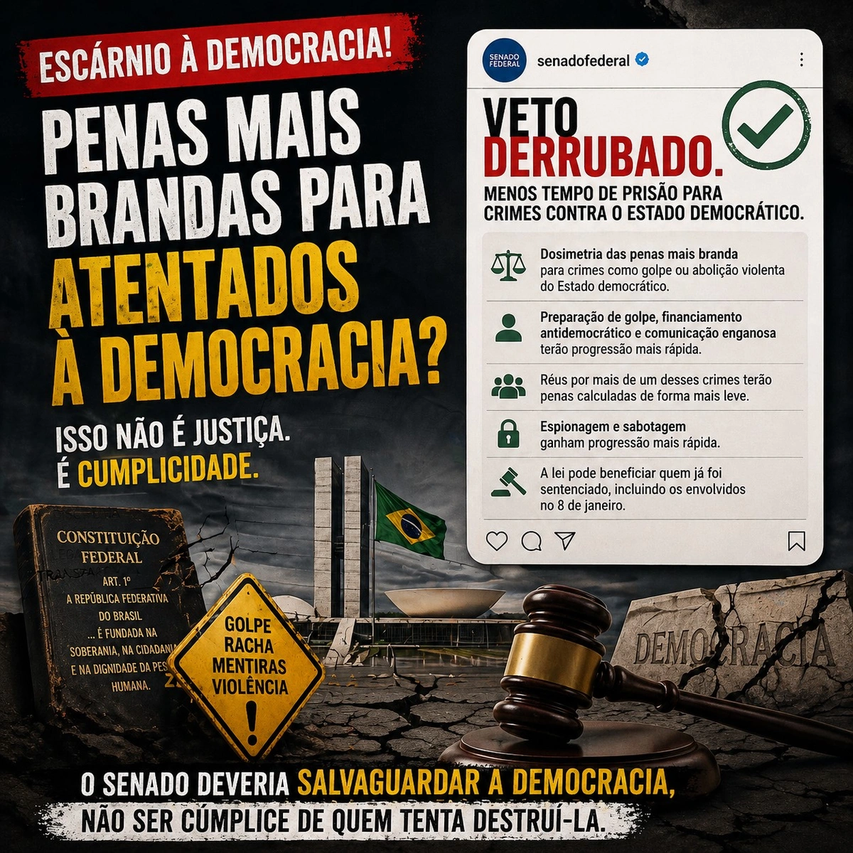Banner em desfavor da dosimetria