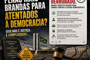 Banner em desfavor da dosimetria (Foto: Revista40graus)