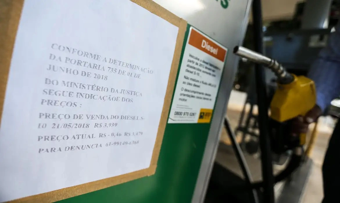 Diesel em queda nos preços