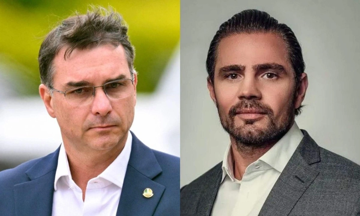 Flávio Bolsonaro está entre os contatos do celular de Vorcaro