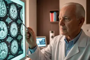 Neurologista analisa exames de imagem cerebral em busca de marcadores precoces de Alzheimer (Foto: Reprodução)