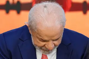O presidente Lula aparece com lesão no couro cabeludo, em fevereiro de 2026 (Foto: Marcelo Camargo/Agência Brasil)