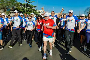 O presidente Lula (PT), 80, fez sua caminhada de rotina na manhã deste domingo (10) na casa de campo oficial da Presidência, a Granja do Torto (Foto: Reprodução)