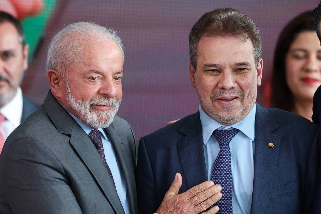 Presidente Lula e o ministro da Justiça, Wellington Lima e Silva, em evento no Palácio do Planalto