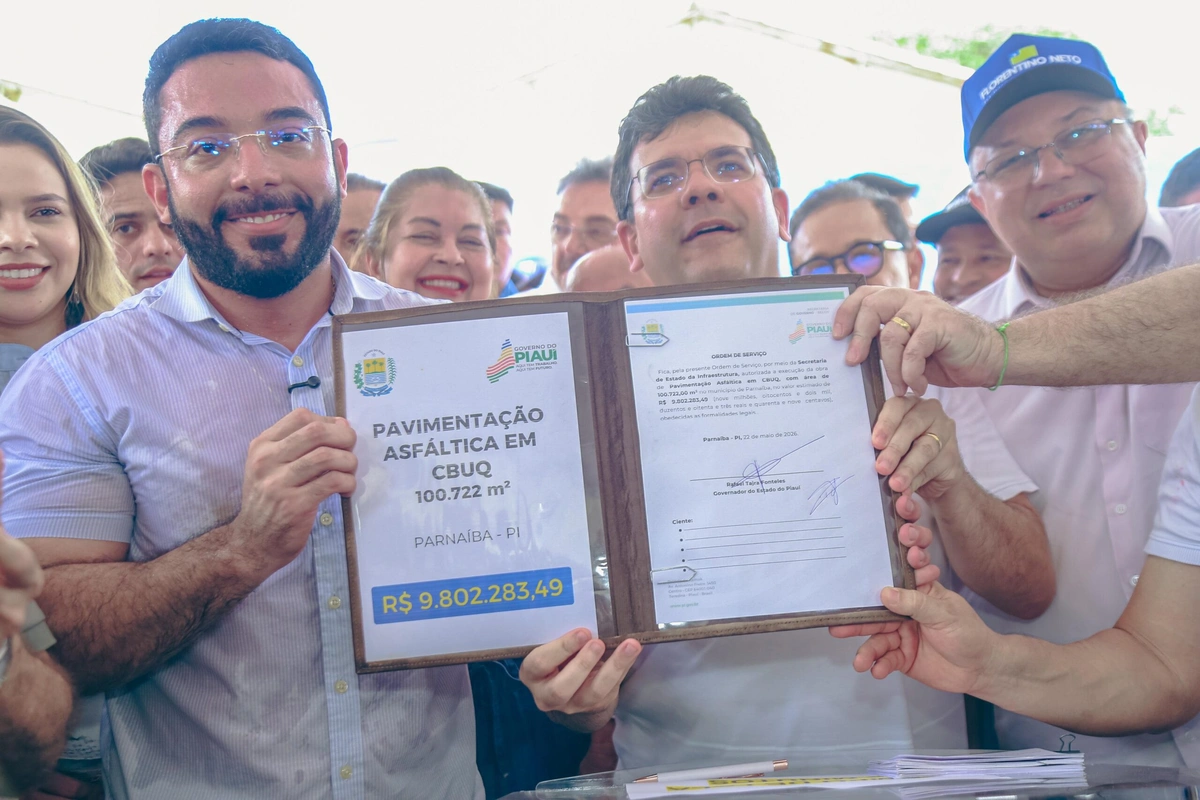 Rafael Fonteles autoriza nova etapa da Orla da Pedra do Sal e mais de R$ 50 milhões em asfalto para Parnaíba