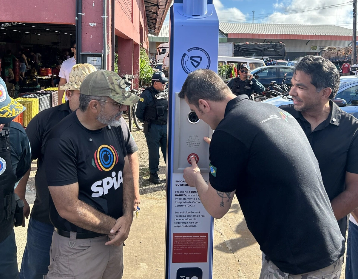 SPiA: Nova Ceasa recebe totem inteligente para reforçar monitoramento e agilizar resposta policial