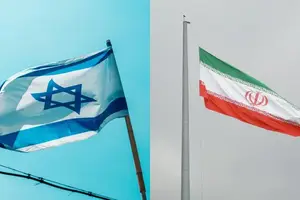 Bandeiras de Israel e Irã (Foto: Stanislav Vdovin/Sina e Drakhshani/Unsplash)