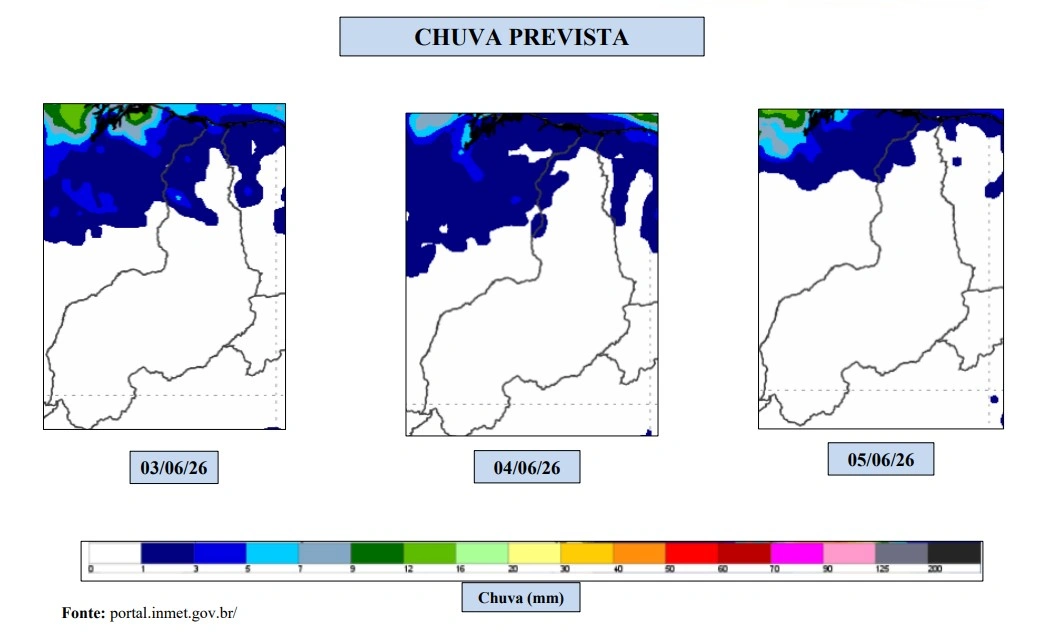 Chuvas previstas para o norte do do Piauí 03 à 05 de junho 26