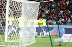 Ciclo para a Copa do Mundo de 2026 começou com amistoso com o Marrocos; Casemiro marcou o gol da Seleção no revés por 2 a 1 (Foto: Rafael Ribeiro/CBF)