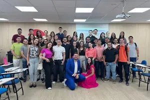 Estudantes do Unifacid Wyden participam do curso Oratória 360° (Foto: Ascom Unifacid)