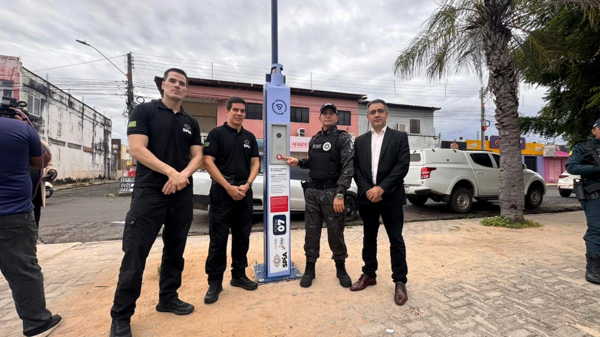 Governo do Estado amplia monitoramento e instala de dois novos totens inteligentes com botão de emergência em Teresina